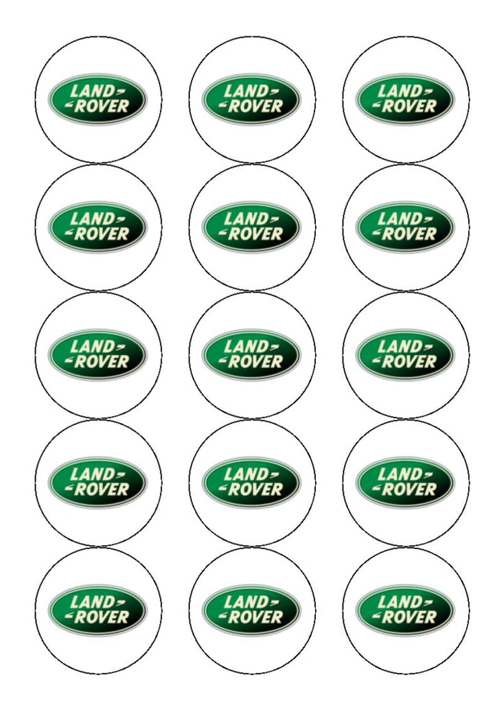 Land Rover Logo Edible Icing Cake Topper – the caker online
