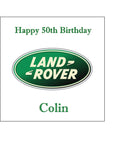 Land Rover Logo Edible Icing Cake Topper