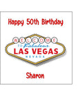 Las Vegas Sign Edible Icing Cake Topper 01