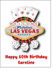 Las Vegas Sign 02 Edible Icing Cake Topper or Ribbon