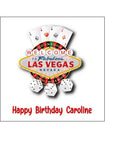 Las Vegas Sign 02 Edible Icing Cake Topper or Ribbon