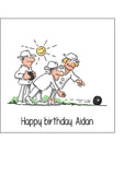 Lawn Bowls 01 Edible Icing Cake Topper