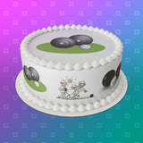 Lawn Bowls 02 Edible Icing Cake Topper