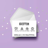 Led Zeppelin Logo Birthday Card