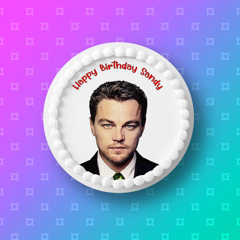 Leonardo DiCaprio 02 Edible Icing Cake Topper