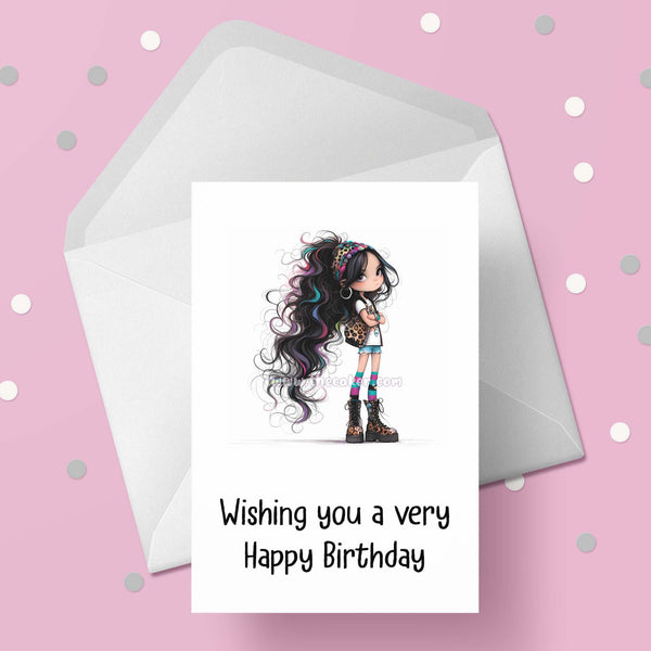 Leopard Print Girl Funny Birthday Card 02