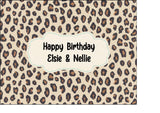 Leopard Print Edible Icing Cake Topper