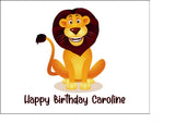 Lion 02 Edible Icing Cake