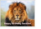 Lion 03 Edible Icing Cake Topper