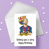Lionel Messi 02 Edible Icing Cake Topper or Ribbon