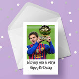 Lionel Messi 03 Edible Icing Cake Topper or Ribbon