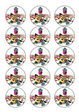 Liquorice Allsorts Bertie Bassett Edible Icing Cake Topper