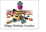 Liquorice Allsorts Bertie Bassett Edible Icing Cake Topper