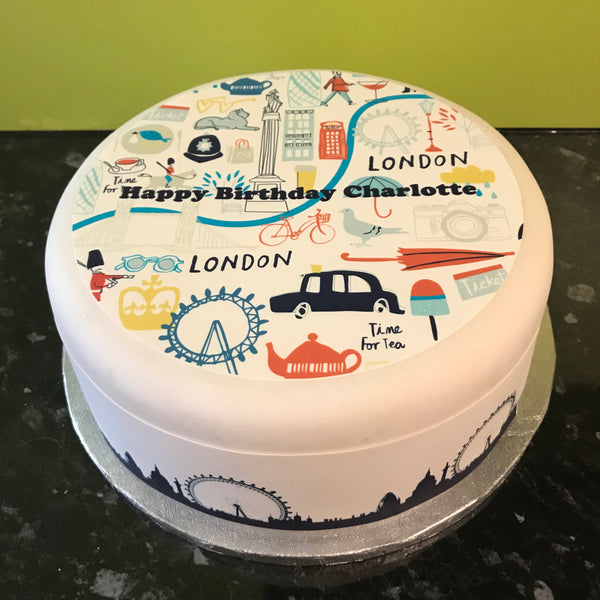London / England Edible Icing Cake Topper 02