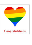 Rainbow Love Heart Edible Icing Cake Topper