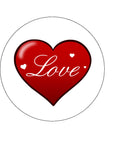 Love Hearts 01 Edible Icing Cake Topper