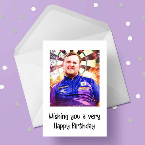 Luke Littler Birthday Card