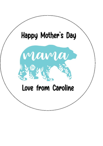 Mother's Day Edible Icing Cake Topper 10