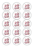 Sewing Machine Edible Icing Cake Topper or Ribbon 01