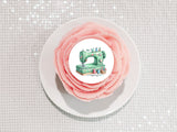Sewing Machine Edible Icing Cake Topper or Ribbon 03