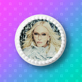 Madonna 02 Edible Icing Cake Topper or Ribbon