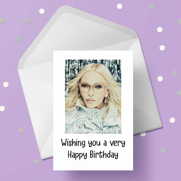 Madonna 02 Birthday Card