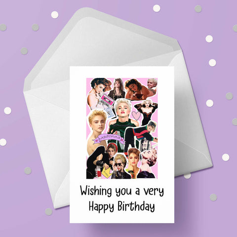 Madonna 04 Birthday Card