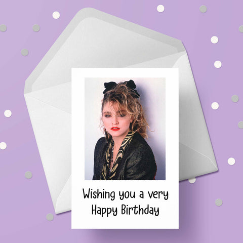 Madonna 01 Birthday Card