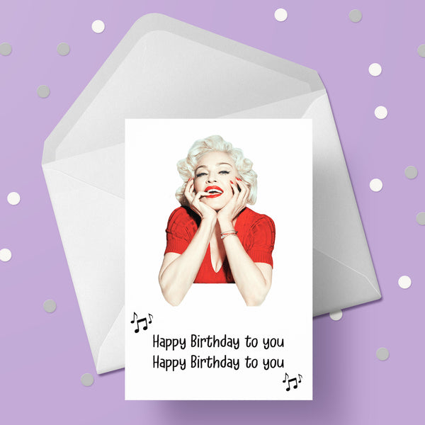 Madonna 05 Birthday Card