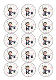 Magician Male Edible Icing Cake Topper or Ribbon 01