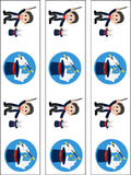 Magician / Magic themed Edible Icing Cake Topper or Ribbon 03