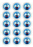 Magician / Magic themed Edible Icing Cake Topper or Ribbon 03