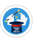 Magician / Magic themed Edible Icing Cake Topper or Ribbon 03