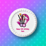 Make Up Beauty Edible Icing Cake Topper 02