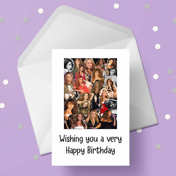 Mariah Carey 03 Birthday Card