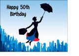 Mary Poppins Edible Icing Cake Topper 01