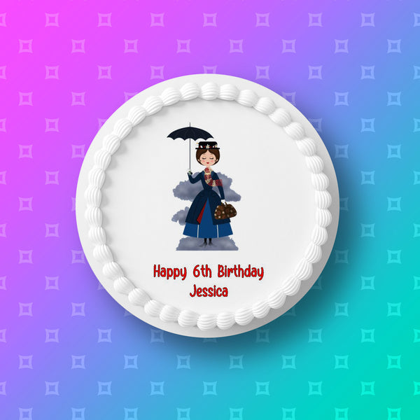 Mary Poppins Edible Icing Cake Topper 04