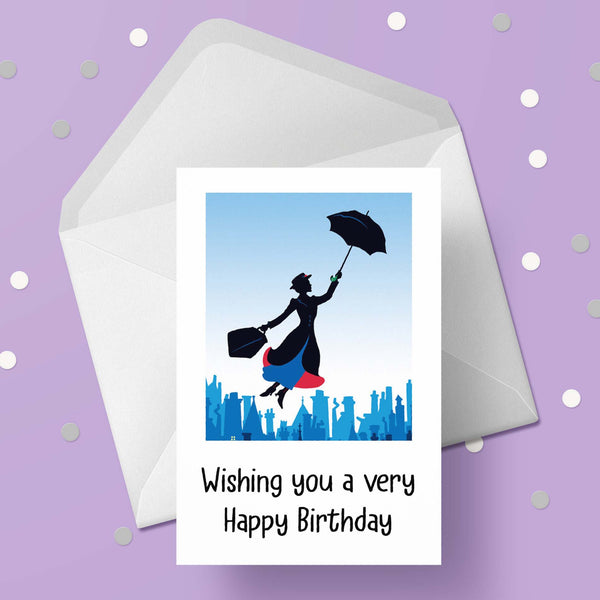 Mary Poppins 01 Birthday Card