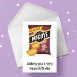 McCoy's Crisps Birthday Card