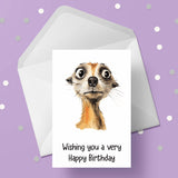 Meerkat 03 Edible Icing Cake Topper or Ribbon