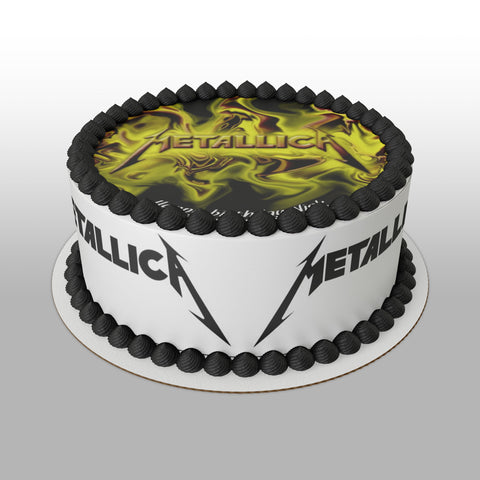 Metallica 01 Edible Icing Cake Topper