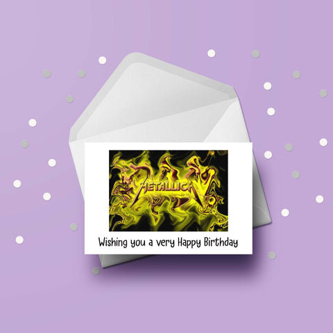 Metallica 01 Birthday Card
