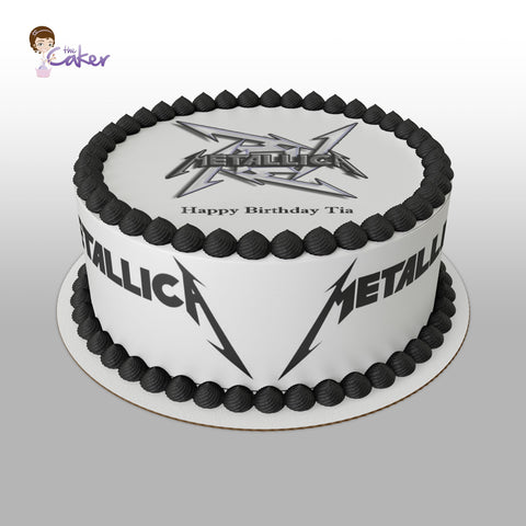 Metallica 02 Edible Icing Cake Topper