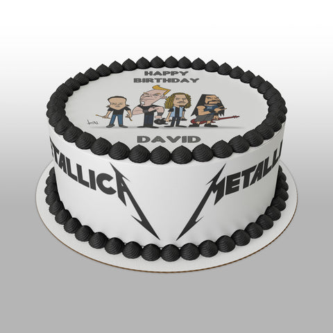 Metallica 03 Edible Icing Cake Topper