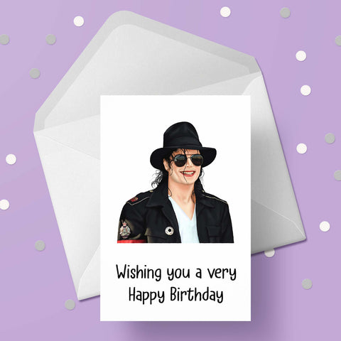 Michael Jackson 02 Birthday Card