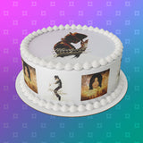 Michael Jackson 02 Edible Icing Cake Topper or Ribbon
