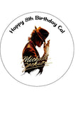 Michael Jackson 02 Edible Icing Cake Topper or Ribbon