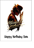 Michael Jackson 02 Edible Icing Cake Topper or Ribbon