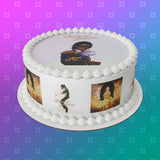 Michael Jackson 03 Edible Icing Cake Topper or Ribbon