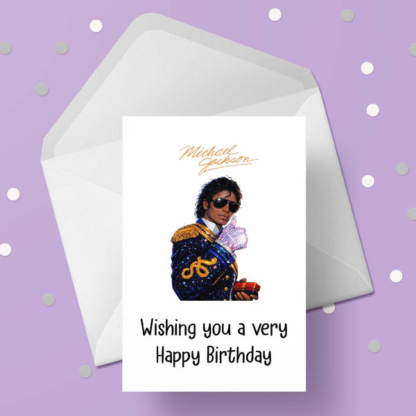 Michael Jackson 03 Birthday Card
